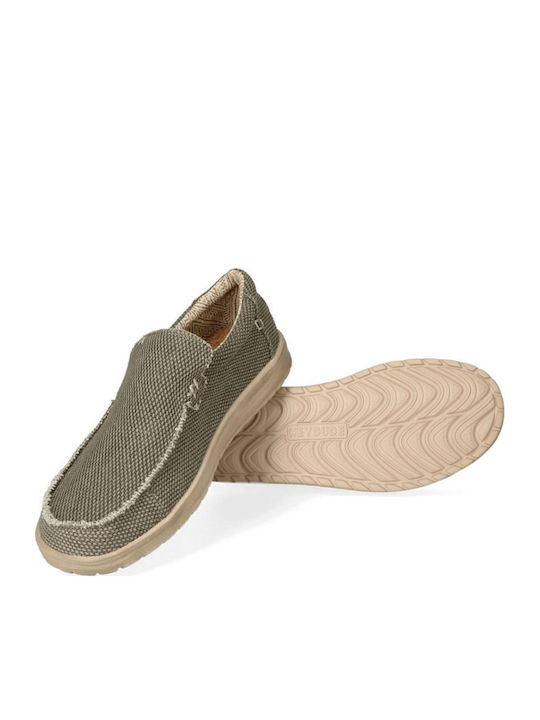Mikka Braided Ανδρικά Loafers σε Πράσινο Χρώμα Regular Fit