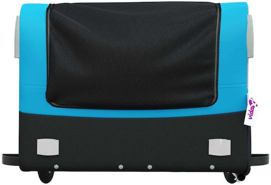 Vidaxl Anhänger Für Fahrräder Schwarze Blaue 45 Kilo Eisen