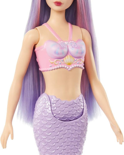 Barbie Mermaid with Colorful Hair, Tails and Headband Accessories Doll Dreamtopia Purple for 3+ years+ Years 30cm