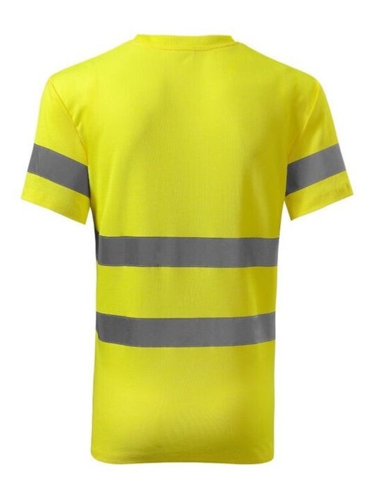 Rimeck Ανδρικό Διαφημιστικό T-shirt Κοντομάνικο Fluorescent Yellow