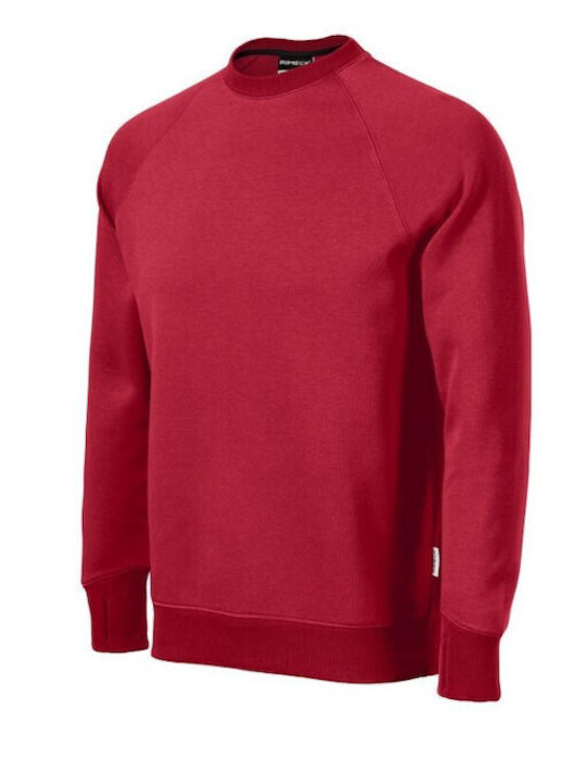 Rimeck Γυναικείο Διαφημιστικό Φούτερ Μακρυμάνικο σε Κόκκινο Χρώμα
