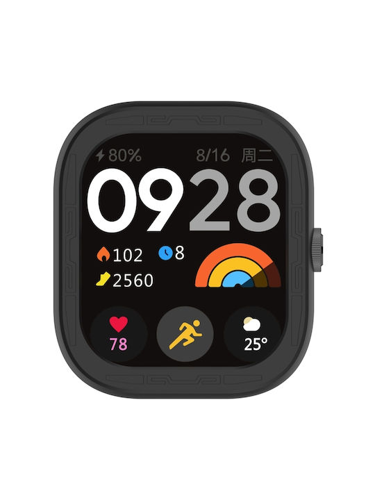 Silicone Case in Black color for Redmi Watch 4