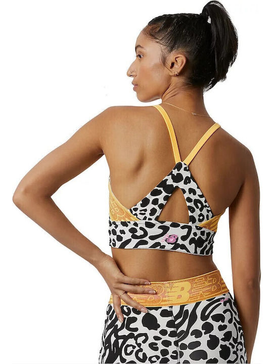 Damen Sport Crop Top mit Trägern Schwarz