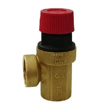 Cherbros Two-Way Brass Pressure Relief Valve ½" for boiler