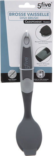 5Five 164750 Plastic Cleaning Brush with Handle Gray