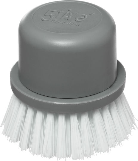 5Five 164749 Plastic Cleaning Brush with Handle Gray