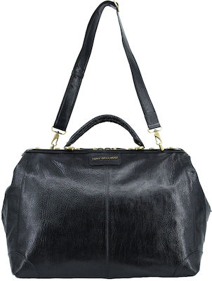 Δερμάτινα 100 Sac de voiaj Negru din Piele 48x31cm