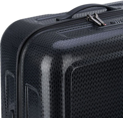 Delsey Turenne Großer Reisekoffer Hartschalen Black mit 4 Räder Höhe 75cm