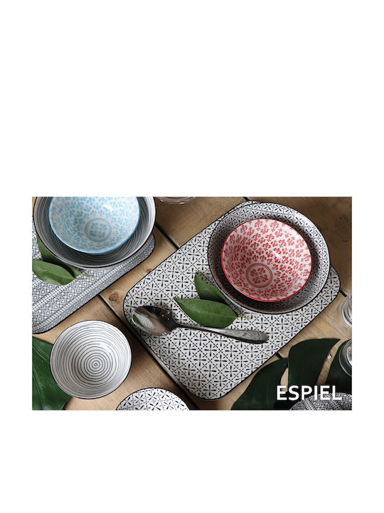 Espiel Set Salad Bowls Isabella 6pcs Ceramic Salad Bowl Red 17x17x8.3cm