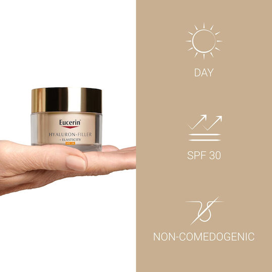 Eucerin Filler + Elasticity Κρέμα Προσώπου Ημέρας με SPF30 για Ενυδάτωση, Αντιγήρανση & Ανάπλαση με Υαλουρονικό Οξύ 50ml