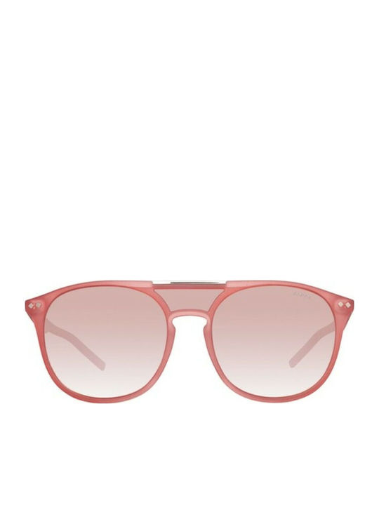 Polaroid Unisex Sunglasses with Orange Plastic Frame and Orange Polarized Mirror Lens PLD6023/S 15J/99