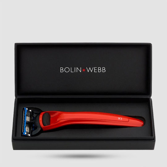 Bolin Webb X1 Cooper Red Razor cu Cap de schimb 5 lame pentru piele sensibilă