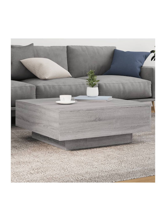 Square Coffee Table Wooden Grey Sonoma L80xW80xH31cm.