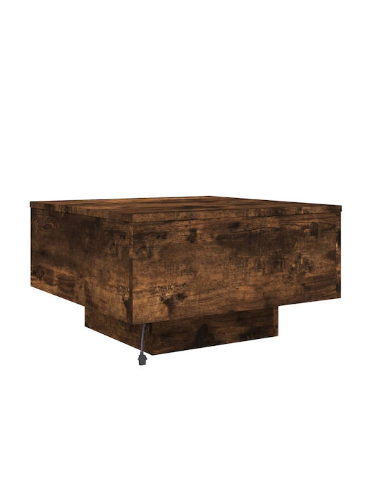 Square Side Table Wooden Smoky Oak M55xW55xH31cm