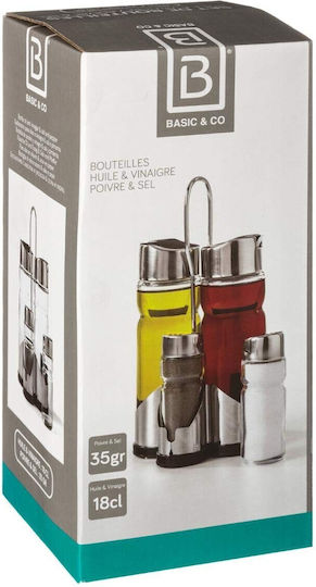 Secret de Gourmet Set Sare și Piper Sticlă 4buc