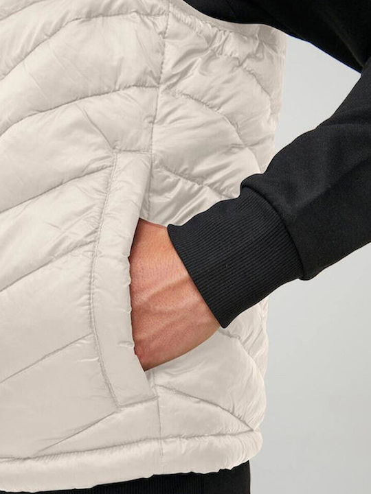 Sleeveless Jacket Puffer Ecru