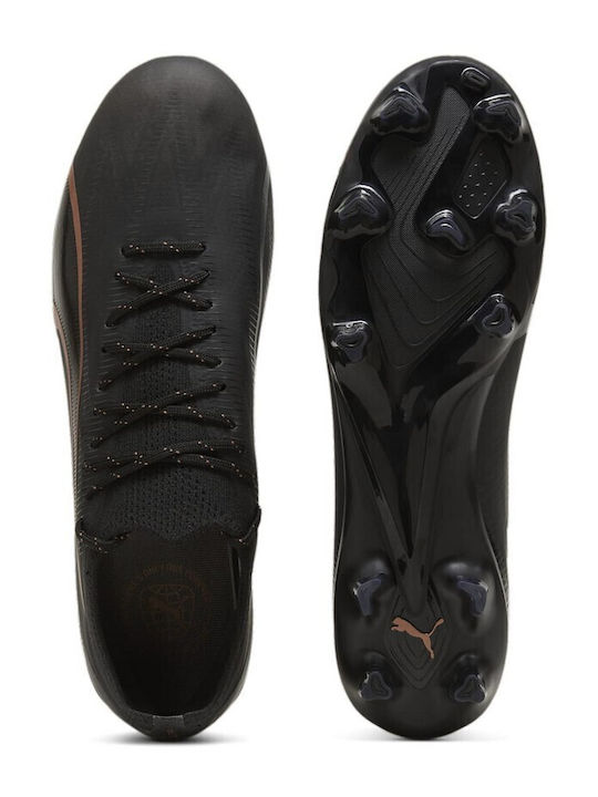 PUMA Ultra Ultimate Ποδοσφαιρικά Παπούτσια με Τάπες FG/AG Μαύρα PUMA Ultra Ultimate Ποδοσφαιρικά Παπούτσια με Τάπες FG/AG Μαύρα