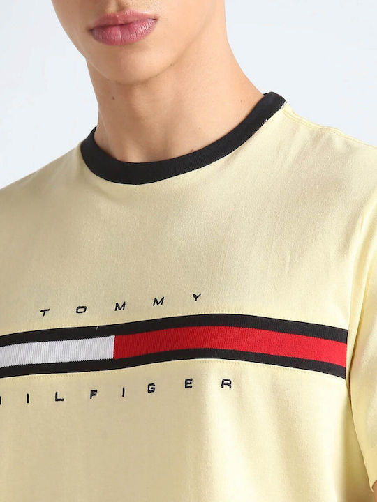 Tommy Hilfiger Herren Kurzarmshirt Gelb