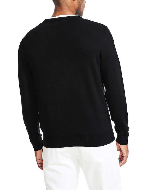 Nautica Men's Long Sleeve Sweater Black