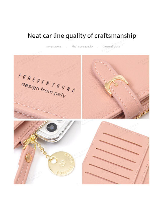 Groß Damen Geldbörse Klassisch Rosa