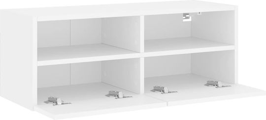 Έπιπλο Τηλεόρασης Λευκό Μ80xΠ30xΥ30cm
