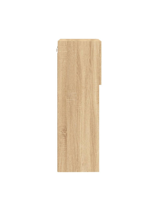 Hanging Living Room Cabinet made of Particle Board with Lighting Sonoma Oak 40.5x30x90cm