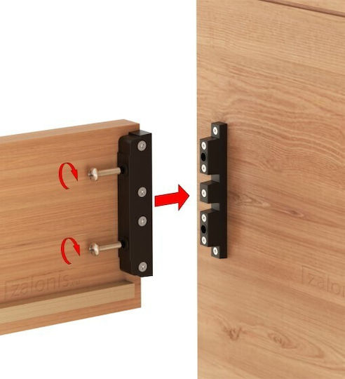 Leon Dispozitiv de fixare Mobilier din Plastic 1buc 134-12##2BMARR
