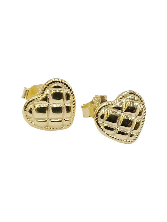 Prince Silvero Earrings made of Silver Gold Plated with Stones