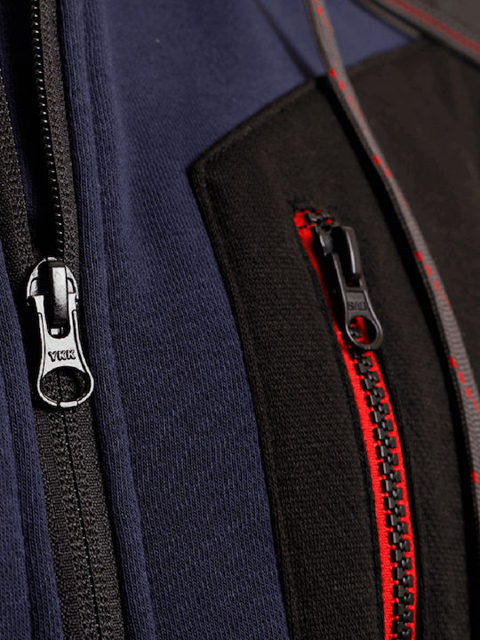 Stenso Revolt Work Jacket with Hood Navy Blue