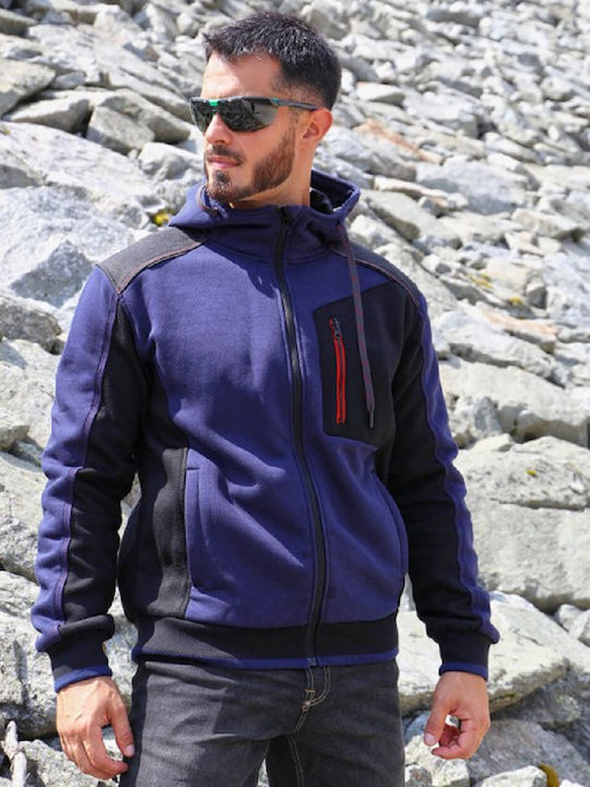 Stenso Revolt Work Jacket with Hood Navy Blue