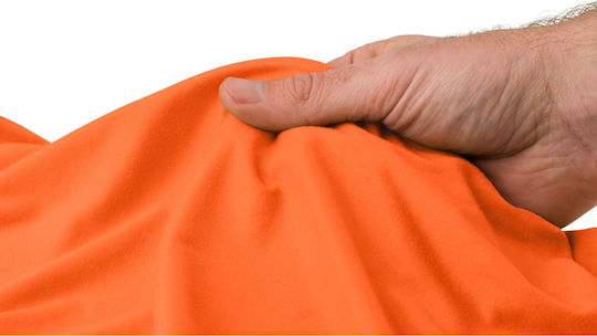 Sea to Summit Pocket Microfiber Towel for Body in Orange Case 150x75cm