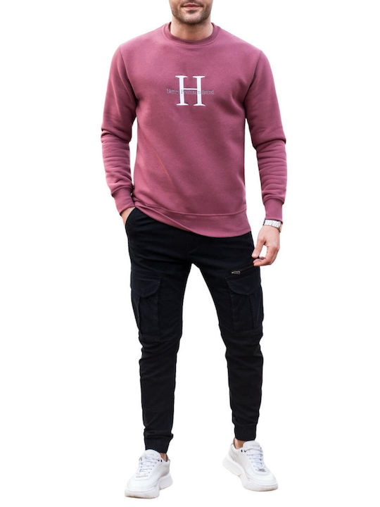 Henry Clothing Мъжки Суитшърт Purple