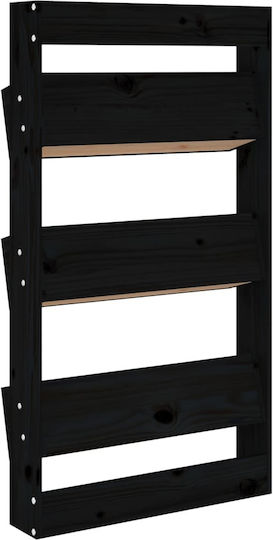 vidaXL Ζαρντινιέρα Ξύλινη Μαύρη 60x18.5x110εκ.