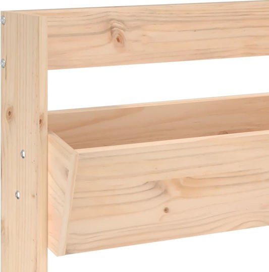 vidaXL Кутия за саксии Дърво Кафяв 60x18.5x110см.