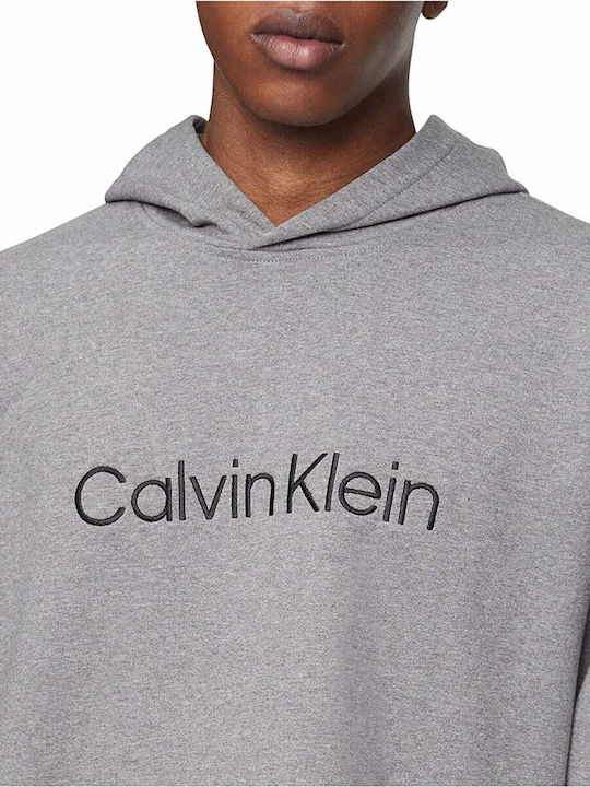 Calvin Klein Men's Sweatshirt with Hood Gray