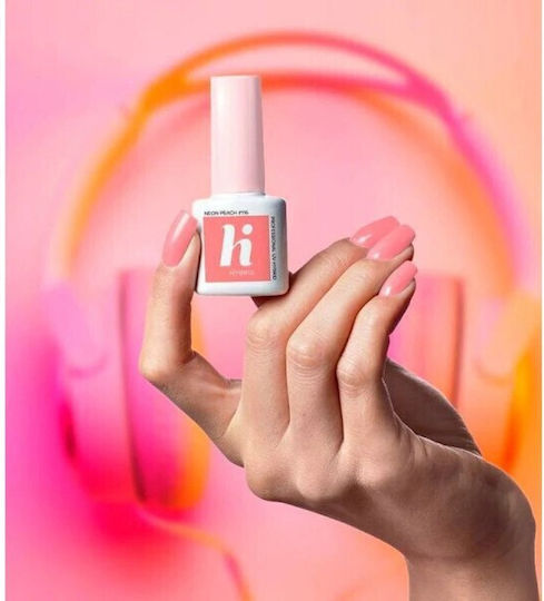 Hi Hybrid Glossy Βερνίκι Νυχιών Μακράς Διαρκείας 116 Meon Peach 5ml