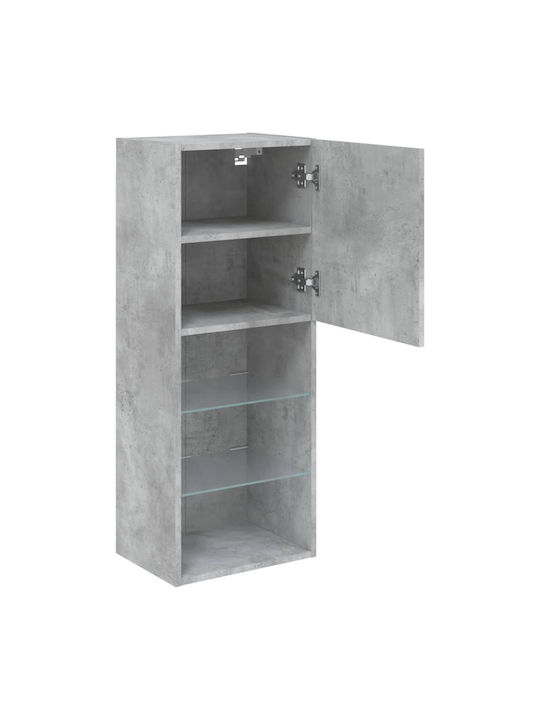 Kabinett Wand mit LED Gray 40.5x30x102cm