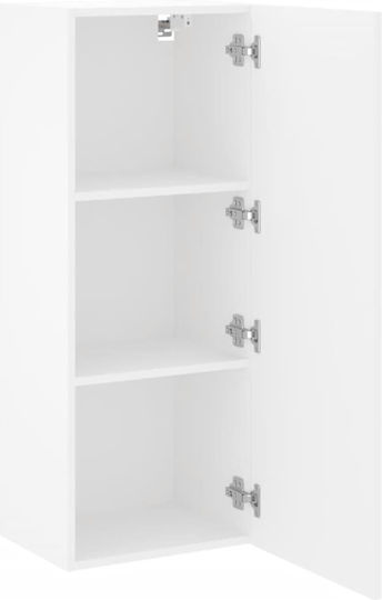 Hängeschrank fürs Wohnzimmer aus Spanplatte Weiß 40,5 x 30 x 102 cm