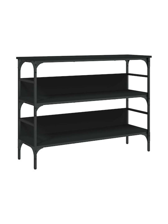 Console Table Wood & Metal Black L100xW32xH75cm