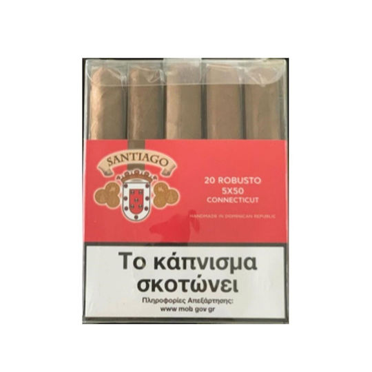Santiago de Cuba Santiago Robusto Zigarren Connecticut 1Stück 127mm
