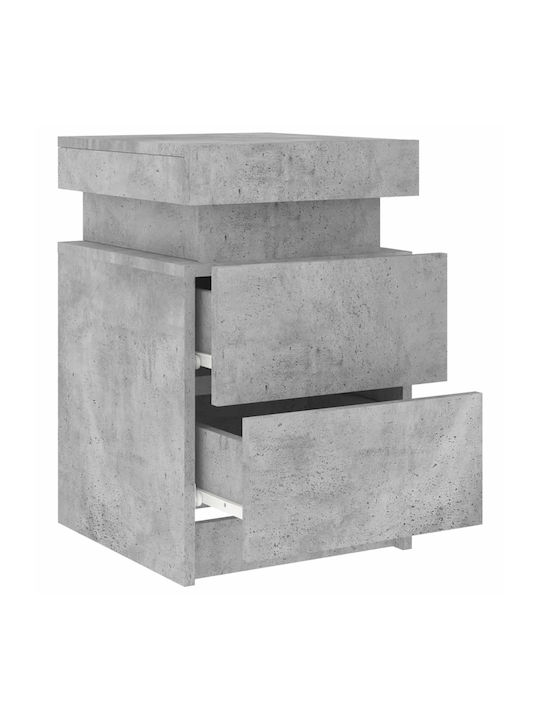 Nachttische Grey Concrete 2Stück 35x39x55cm