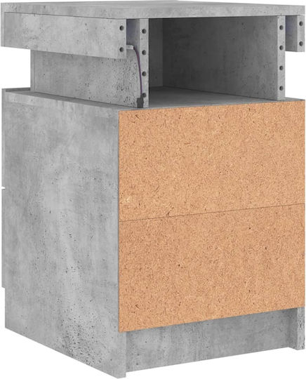 Nachttische Grey Concrete 2Stück 35x39x55cm