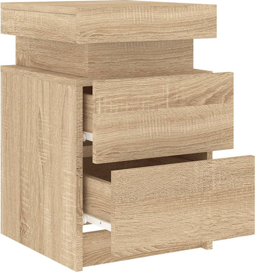Noptiere Stejar Sonoma 2buc 35x39x55cm