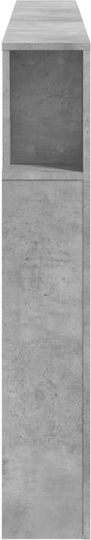 vidaXL Hölzernes Kopfstützen für Betten Grau 200x103,5cm