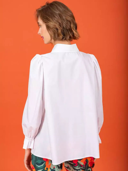 Women's Long Sleeve Shirt White