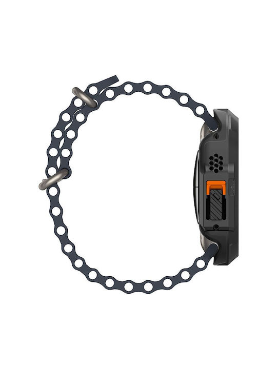 Spigen Lock Fit Θήκη Σιλικόνης σε Μαύρο χρώμα για Apple Watch Ultra 2/Ultra 49mm Acs06208