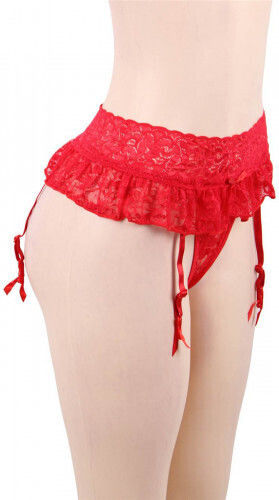 Женски Секси Прашка с отворена пикантност Червен