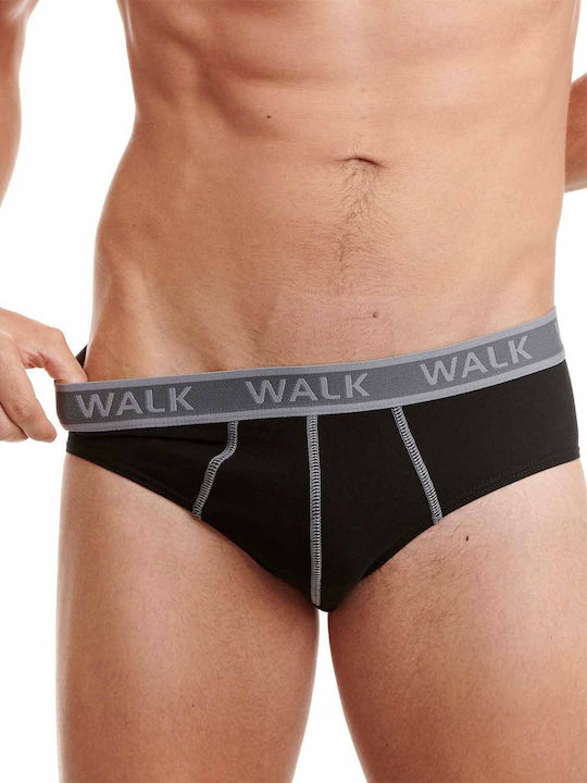 Walk Men's Briefs 2Pack Black