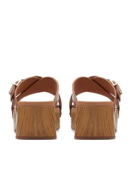 Sivanne Walk Leather Sandals Tabac Brown