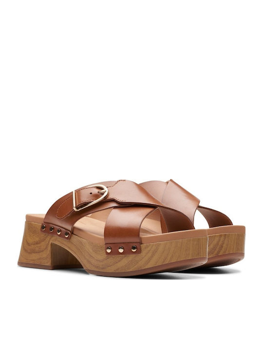 Sivanne Walk Leather Sandals Tabac Brown